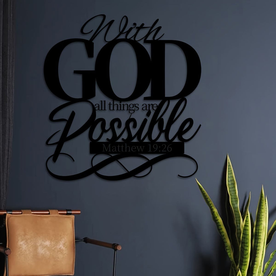 Christianartworkshop With God All Things Are Possible Metal Wall Decor for Faithful Homes - image 10
