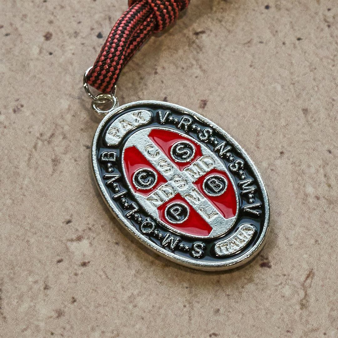 FREE Today: Faith Defender Paracord Pocket Rosary with St. Benedict: Shield of Christ - image 4