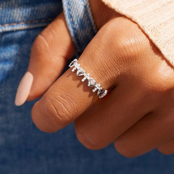 Christianartworkshop Heart & Zircon Faith Ring: Minimalist Elegance with Spiritual Significance - image 1