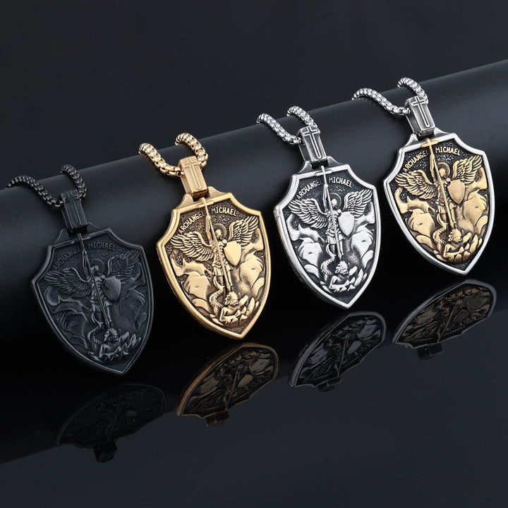 Christianartworkshop Archangel Michael Shield Pendant Necklace: Faith & Protection for Daily Wear - image 4