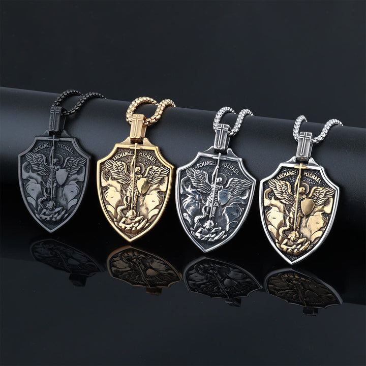 Christianartworkshop Archangel Michael Shield Pendant Necklace: Faith & Protection for Daily Wear - image 5