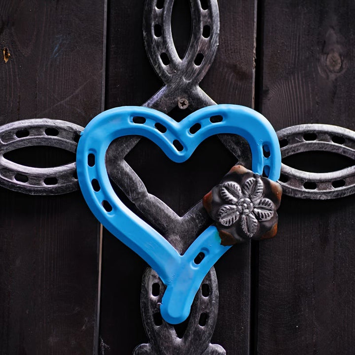 Christianartworkshop Horseshoe Cross with Heart Wall Decor: Love & Faith for Spiritual Spaces - image 6