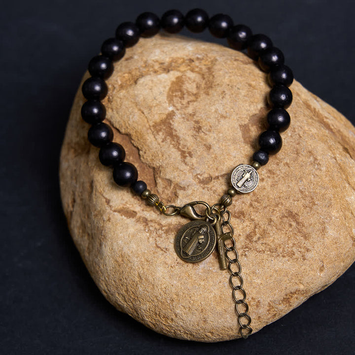 FREE Today: Ebony Beads St. Benedict the Blessed Protection Bracelet - image 2