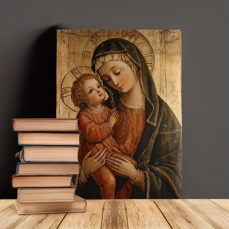 Christianartworkshop Sacred Madonna and Child Art Prints: Heavenly Tenderness for Prayerful Nooks - image 1