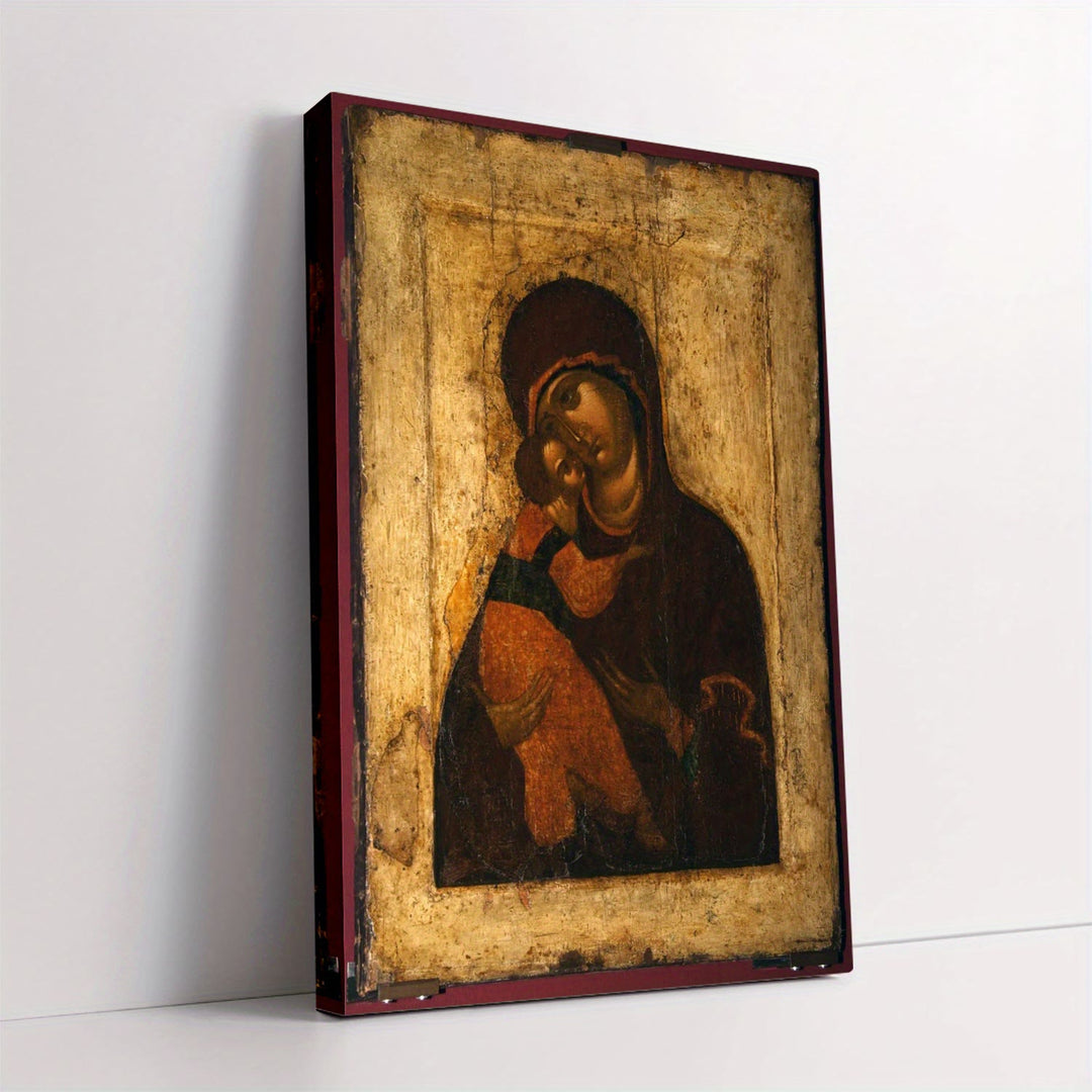 Christianartworkshop Unique Vintage Madonna and Child Art Prints: Distinctive Faith Expression - 11.81''*15.75''/30*40cm - Framed Canvas Painting - image 0
