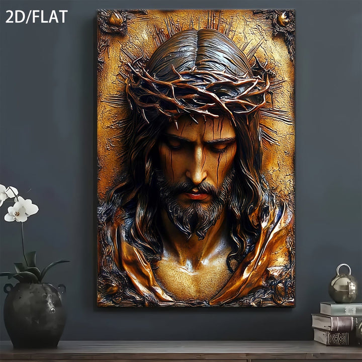 Christianartworkshop Crown of Thorns Jesus Art Prints: Faith-Driven Gift for Devout Believers - image 2