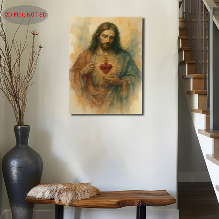 Christianartworkshop Gentle Sacred Heart Art Prints: Devotional Grace for Faith - Filled Nooks - image 4