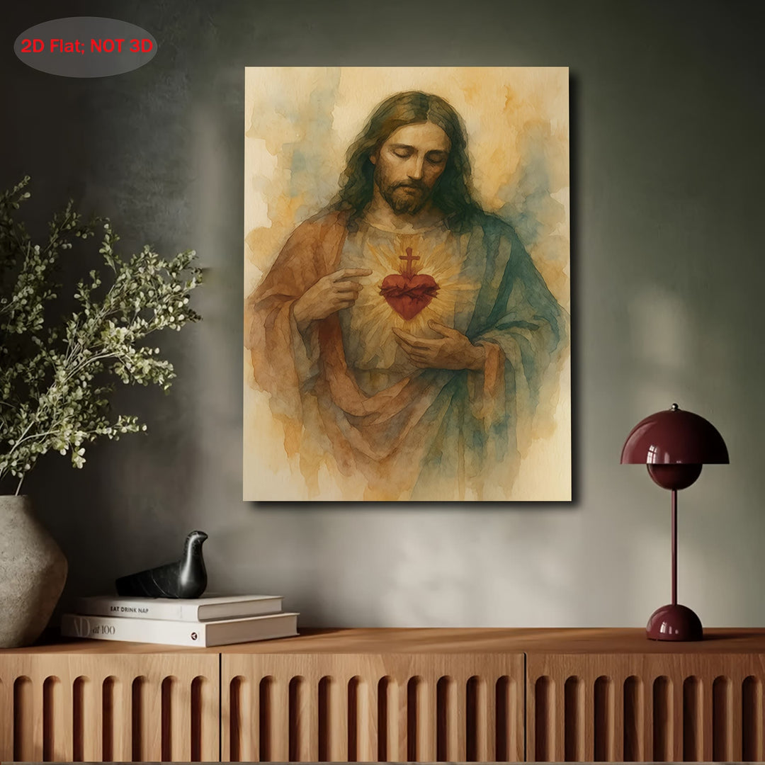 Christianartworkshop Gentle Sacred Heart Art Prints: Devotional Grace for Faith - Filled Nooks - image 3
