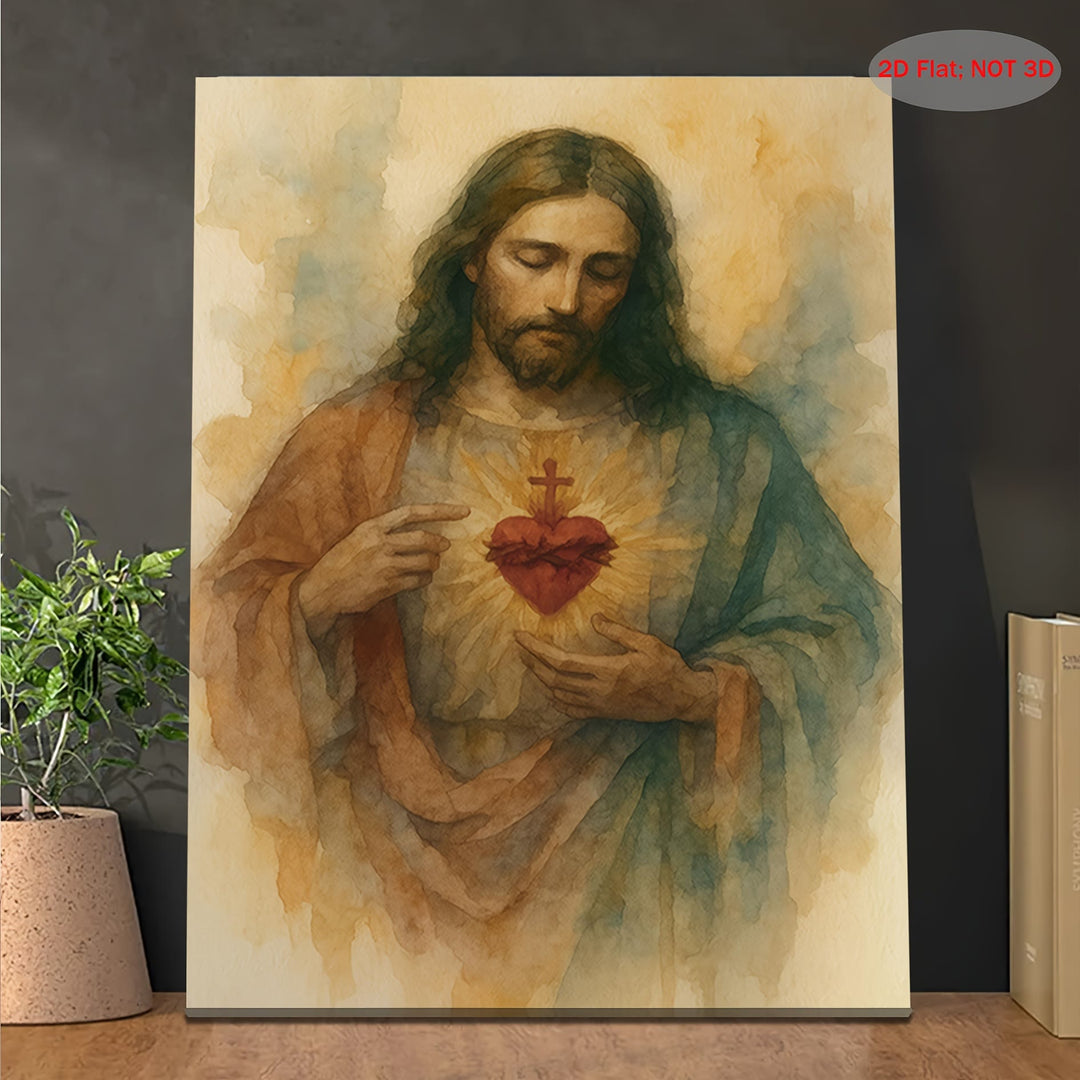 Christianartworkshop Gentle Sacred Heart Art Prints: Devotional Grace for Faith - Filled Nooks - image 2