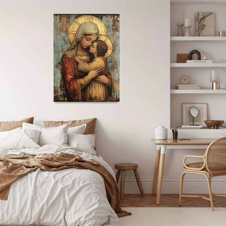 Christianartworkshop Christian Artwork Tender Madonna and Child Art Prints: Devotional Warmth for Faith-Filled Nooks - image 3