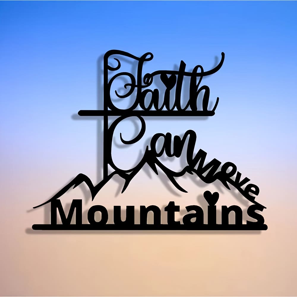 Christianartworkshop Faith & Mountains Metal Wall Decor: Timeless Belief for Devotional Spaces - image 6