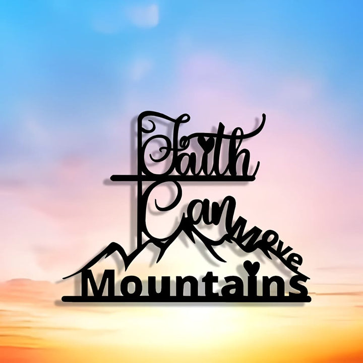 Christianartworkshop Faith & Mountains Metal Wall Decor: Timeless Belief for Devotional Spaces - image 7