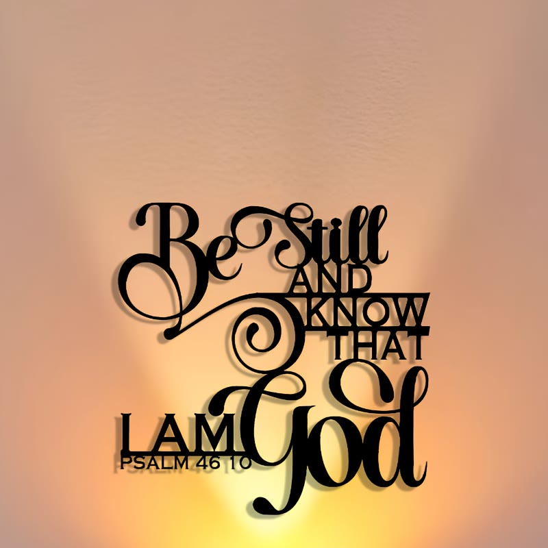 Christianartworkshop Unique Psalm 46:10 Metal Wall Decor: Distinctive Belief for Sacred Interiors - image 3