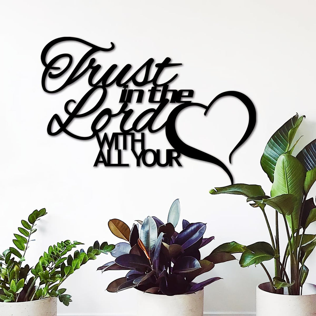 Christianartworkshop Trust in the Lord Heart Metal Wall Decor: Faithful Assurance for Spiritual Home - image 8