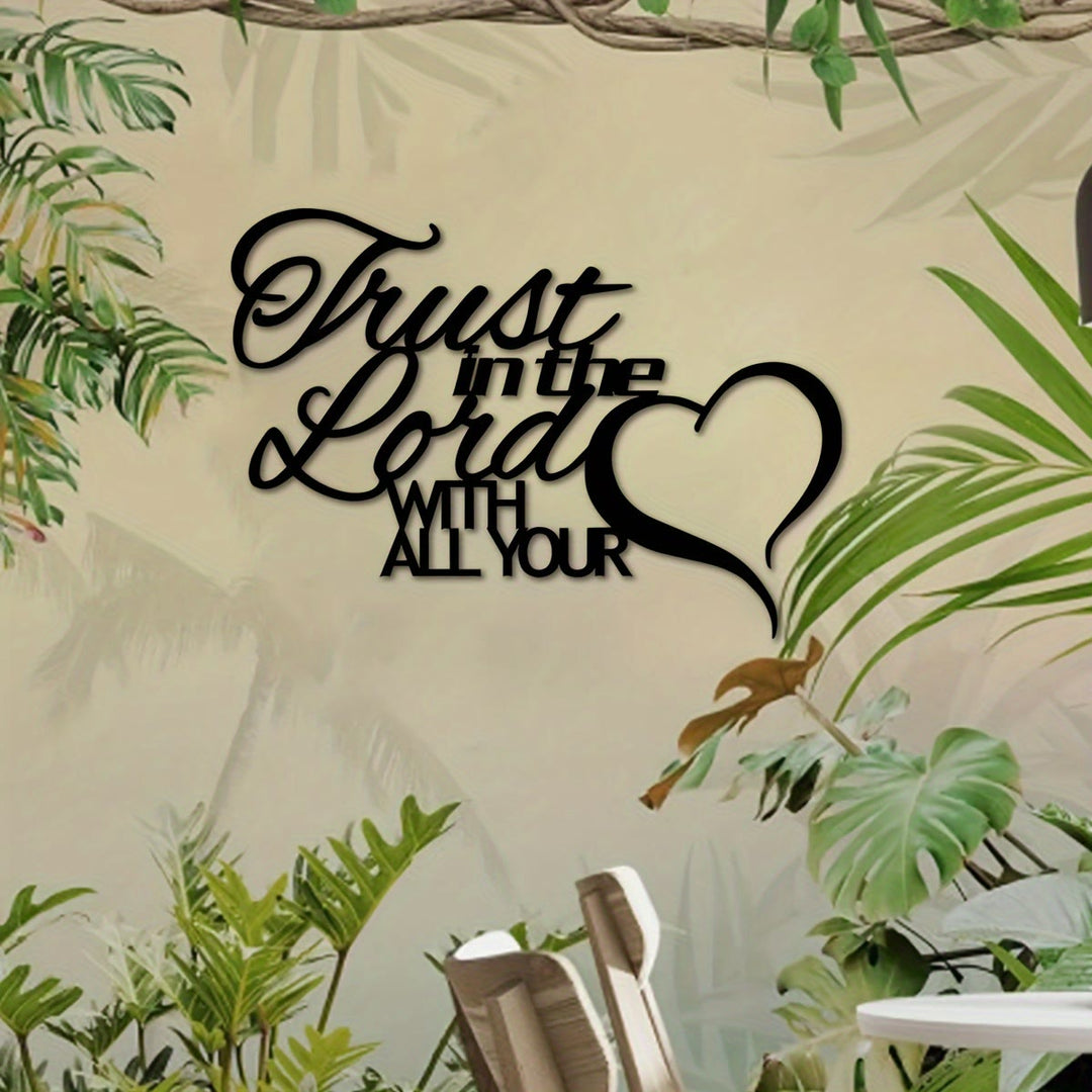 Christianartworkshop Trust in the Lord Heart Metal Wall Decor: Faithful Assurance for Spiritual Home - image 5