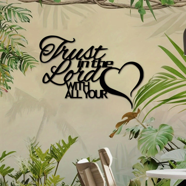 Christianartworkshop Trust in the Lord Heart Metal Wall Decor: Faithful Assurance for Spiritual Home - image 5