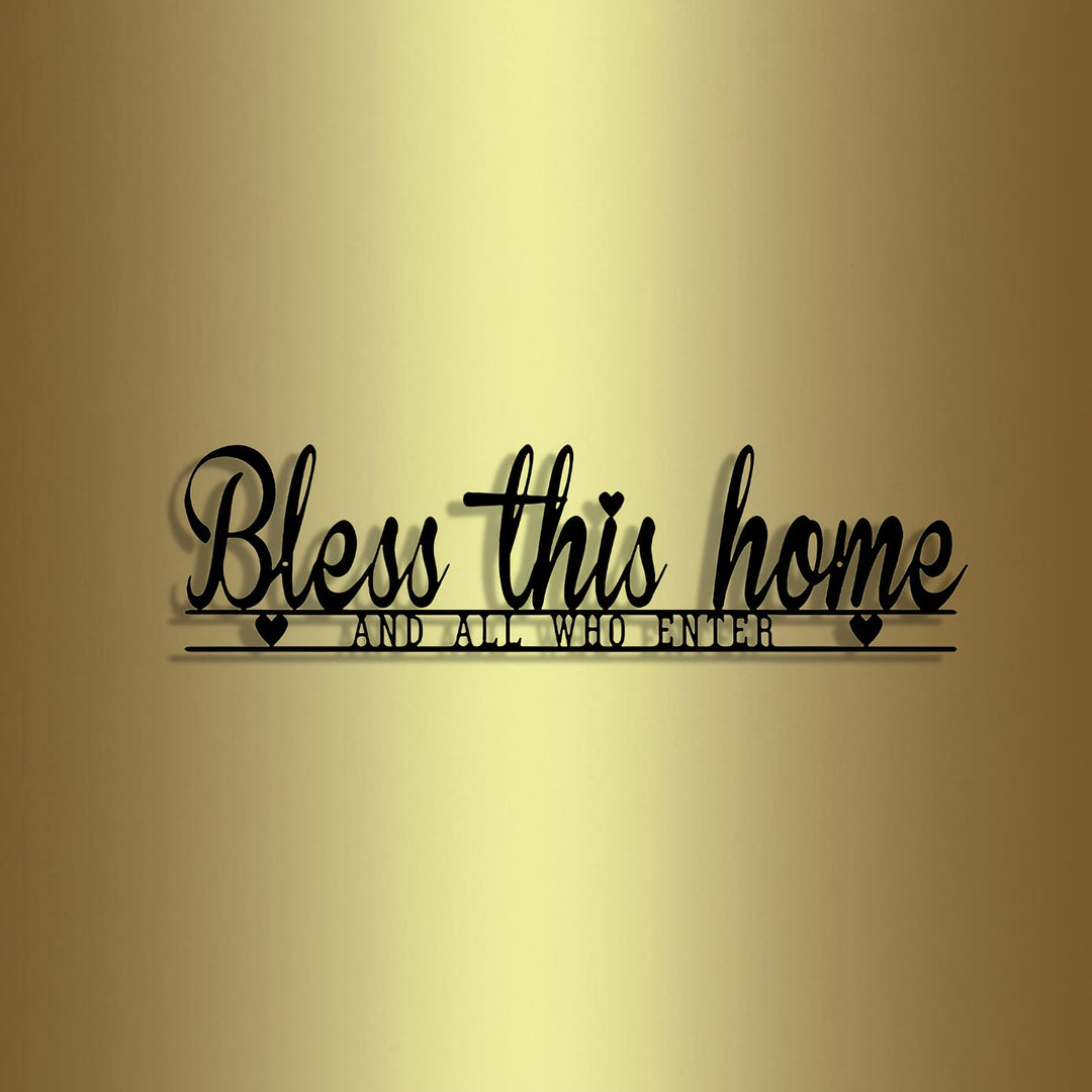 Christianartworkshop Bless This Home Metal Wall Decor: Divine Blessing & Faithful Warmth - image 5