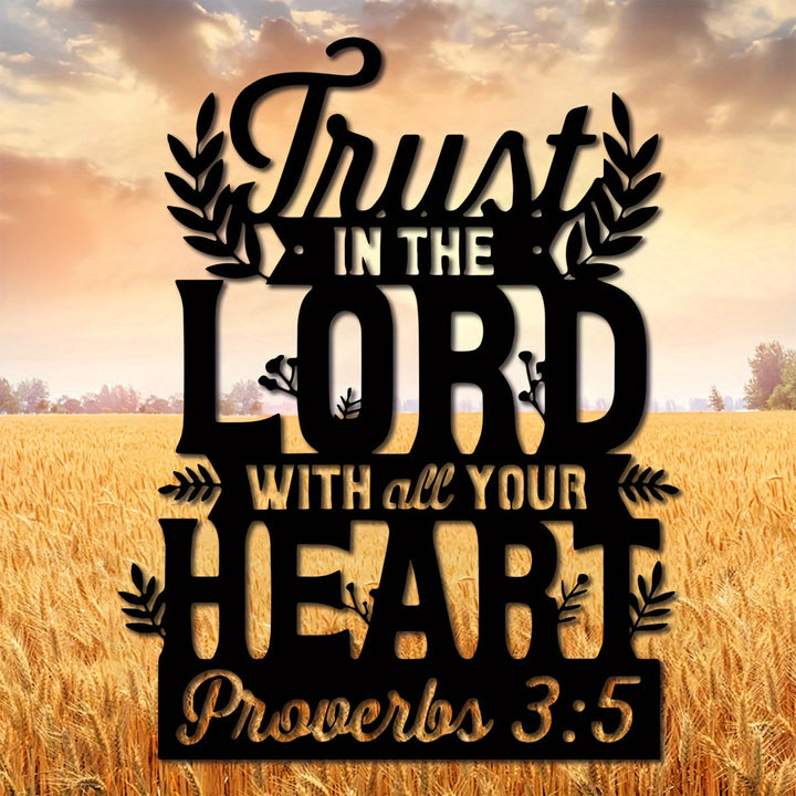 Christianartworkshop Trust in the Lord Proverbs Metal Wall Decor: Faithful Devotion & Wisdom - image 7
