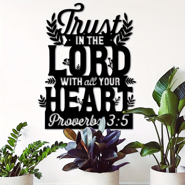 Christianartworkshop Trust in the Lord Proverbs Metal Wall Decor: Faithful Devotion & Wisdom - image 6