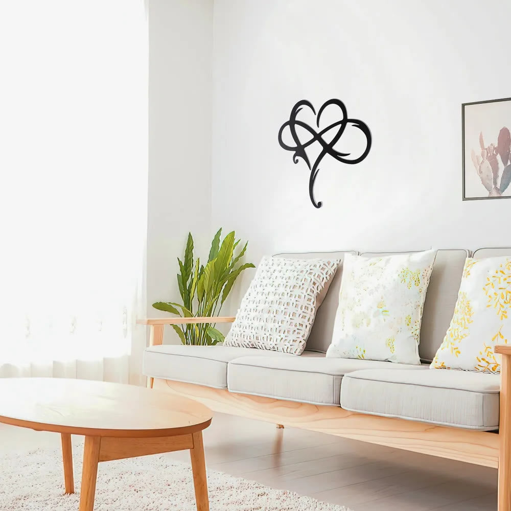 Christianartworkshop Heart & Faith Cross Metal Wall Decor: Spiritual Love & Enduring Devotion - image 4