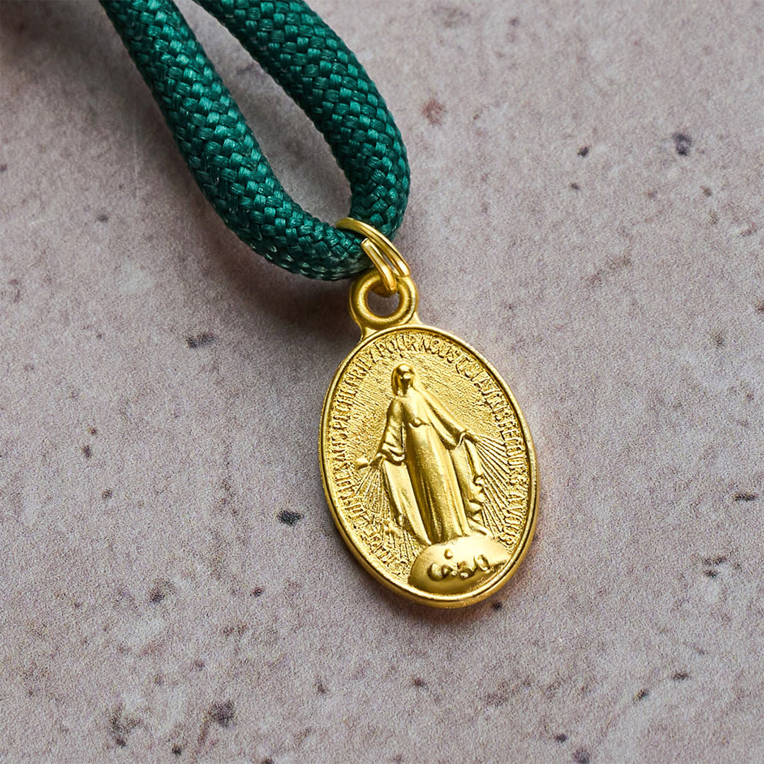 Christianartworkshop Christmas Gift: Christmas Blessing Amber-Tone Portable Rosary: Mary's Grace in Every Knot - image 6