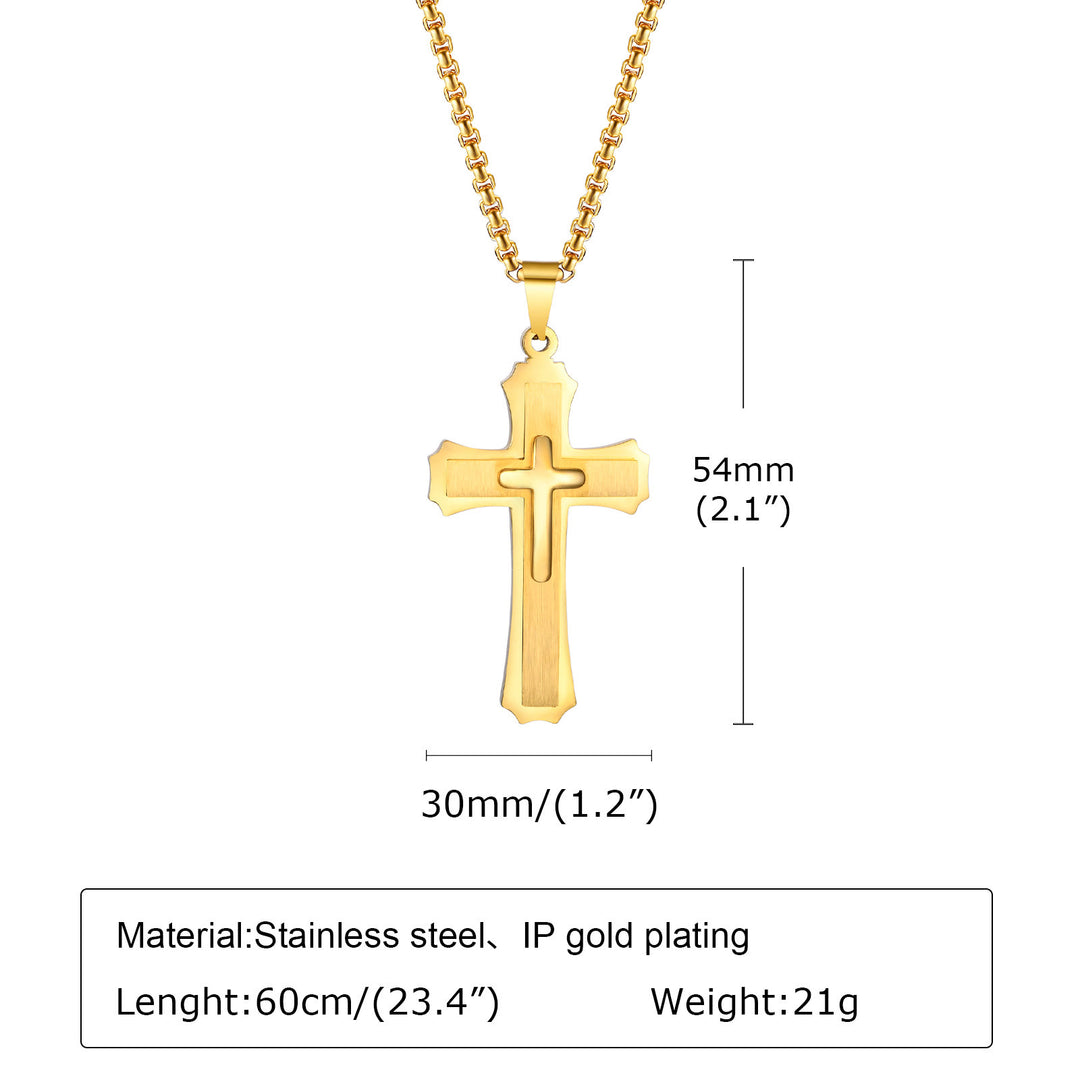 FREE Today: 4-Colored Cross Guardian Pendant Necklace: Faith & Protection for Daily Life - image 5