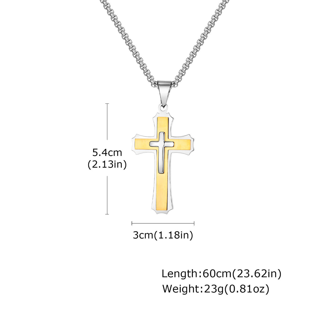 FREE Today: 4-Colored Cross Guardian Pendant Necklace: Faith & Protection for Daily Life - image 8