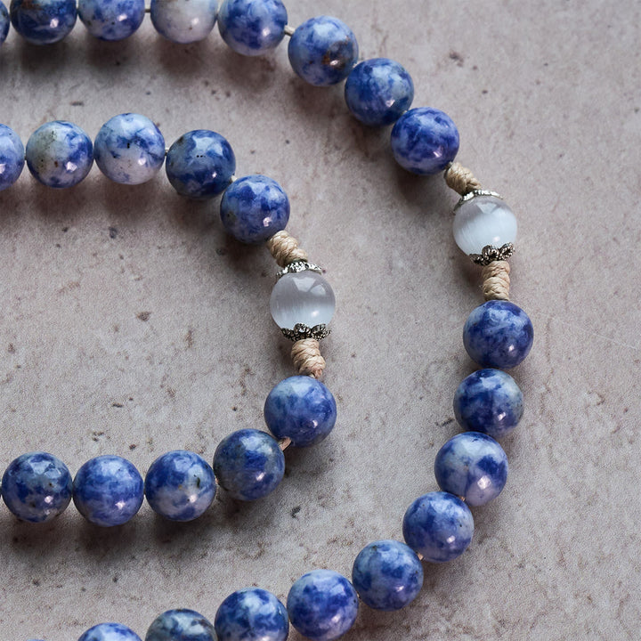 FREE Today: Immaculate Heart of Mary & Crucifix of 8 mm Round Blue Stone Nylon Cord Rosary - image 10