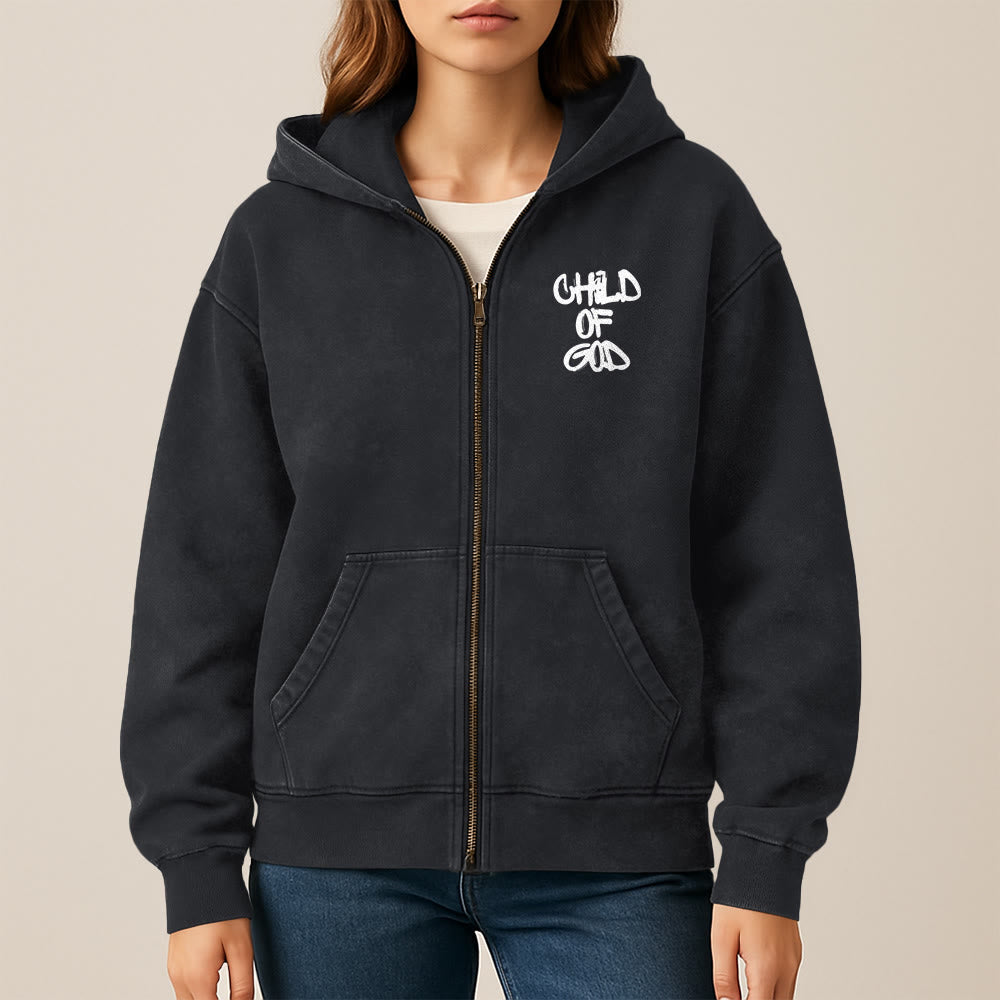 Christianartworkshop Child of God Hooded Jacket: Psalm 23 Comfort Statement - image 12