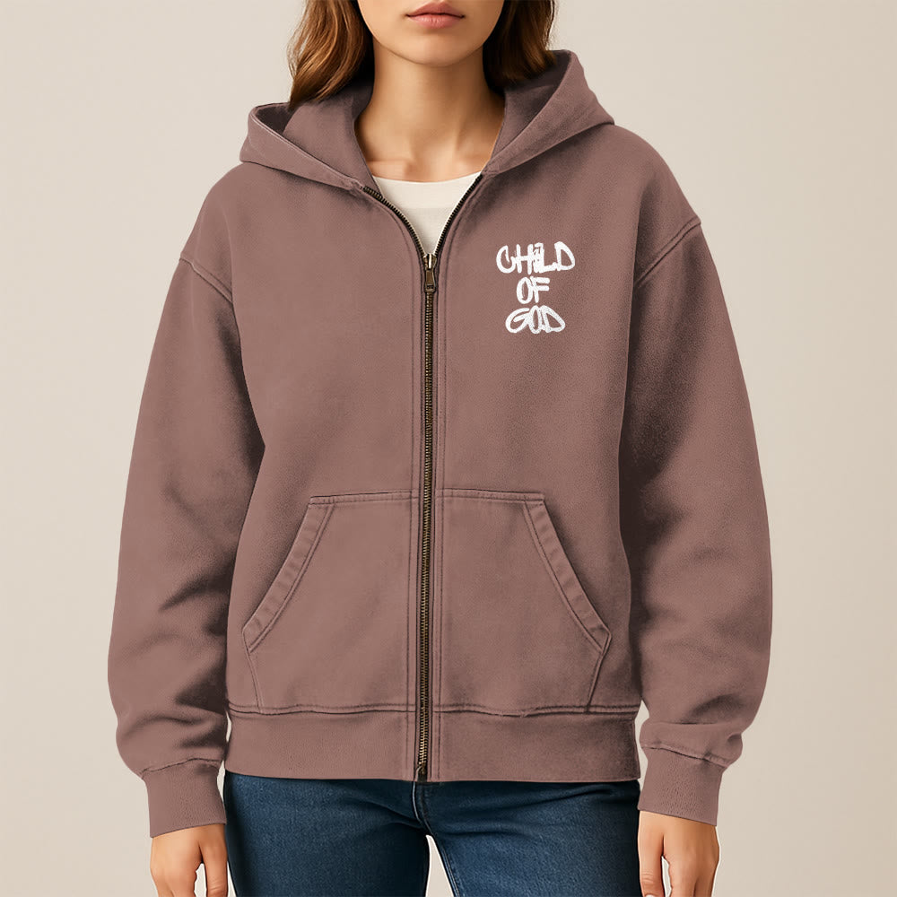 Christianartworkshop Child of God Hooded Jacket: Psalm 23 Comfort Statement - image 18