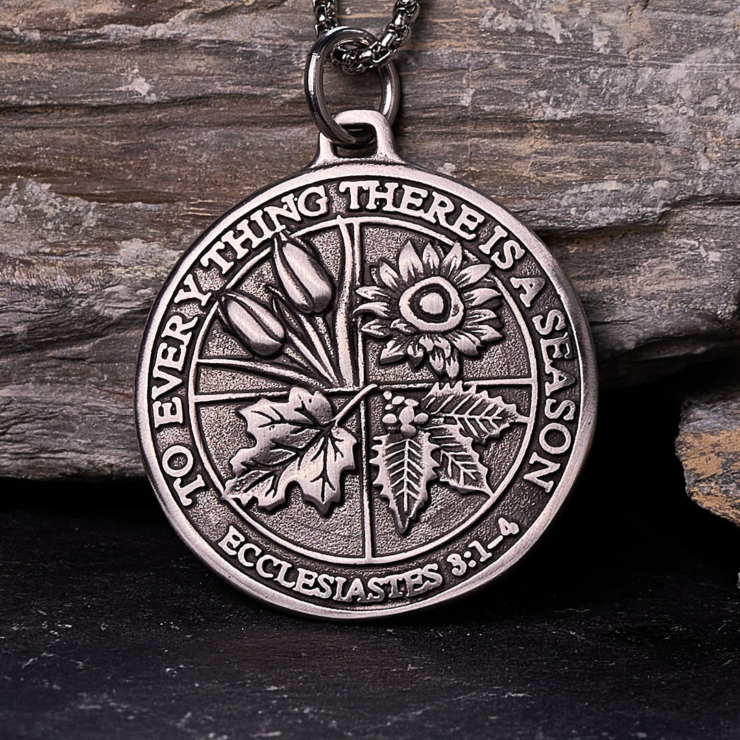 FREE Today: Ecclesiastes 3:1-4 Pendant Necklace: Seasonal Faith & Timeless Devotion  - Ecclesiastes 3:1-4 - image 0