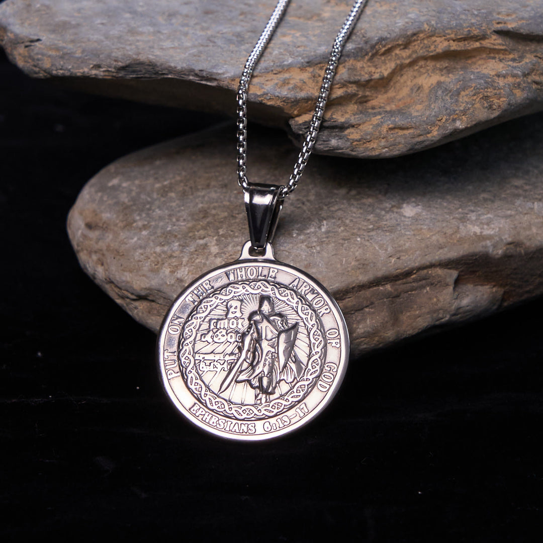 Christianartworkshop Armor of God Pendant Necklace: Spiritual Protection & Timeless Devotion - image 7