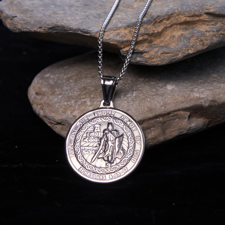 Christianartworkshop Armor of God Pendant Necklace: Spiritual Protection & Timeless Devotion - image 7