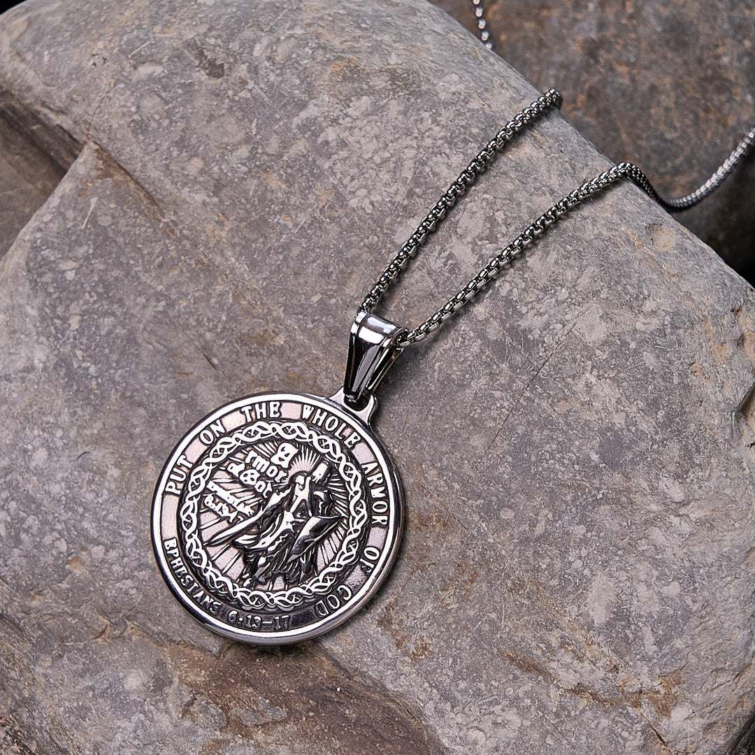 Christianartworkshop Armor of God Pendant Necklace: Spiritual Protection & Timeless Devotion - image 2