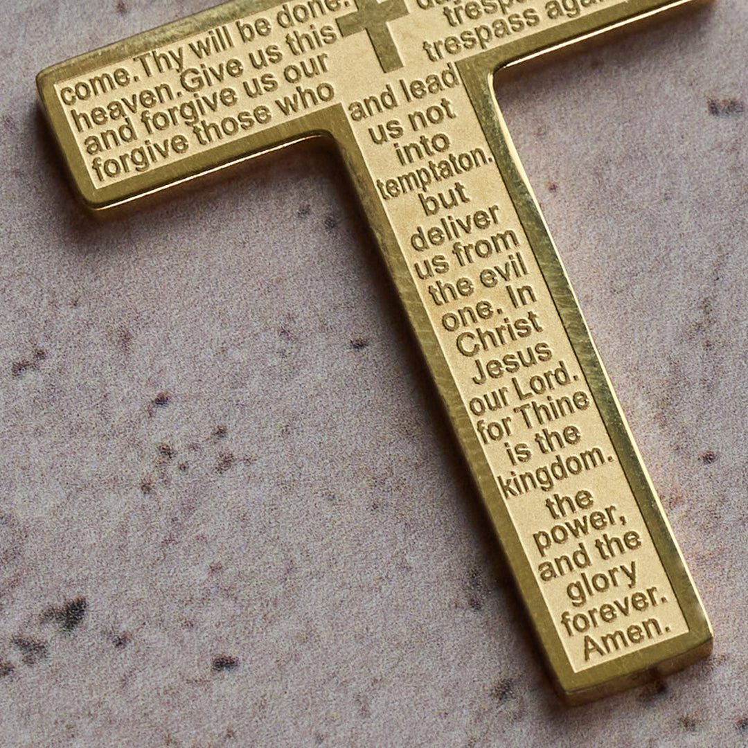 FREE Today: Stainless Steel Lord's Prayer Necklace Accented with Cross for Blessings - image 11