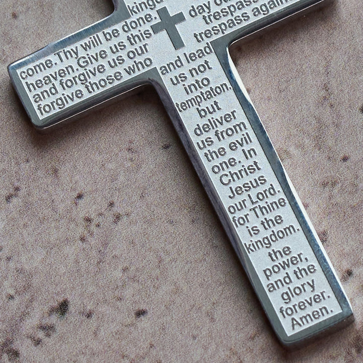FREE Today: Stainless Steel Lord's Prayer Necklace Accented with Cross for Blessings - image 10