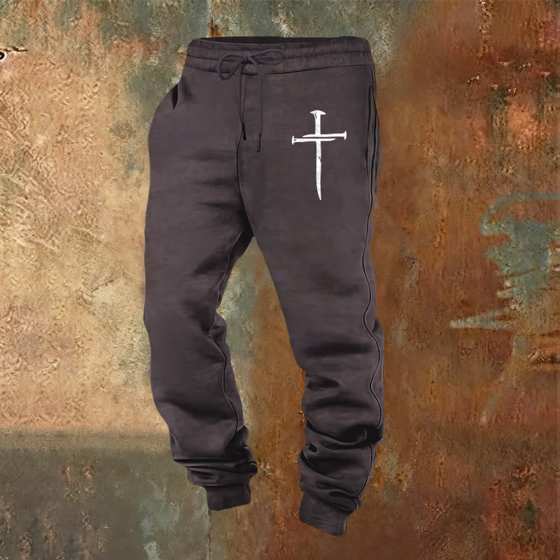 Christianartworkshop Sword Cross Sweatpants: Stylish Faith for Everyday Moments - Dark Grey - 2XL - image 16