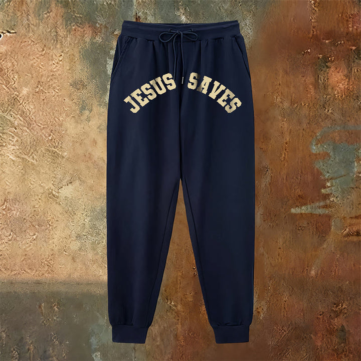 Christianartworkshop Jesus Saves Sweatpants: Daily Reminder of Divine Redemption - image 2