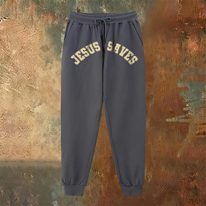 Christianartworkshop Jesus Saves Sweatpants: Daily Reminder of Divine Redemption - image 11