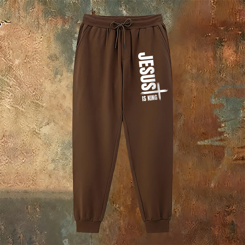 Christianartworkshop Jesus Is King Sweatpants: Daily Wear with Royal Faith - image 11