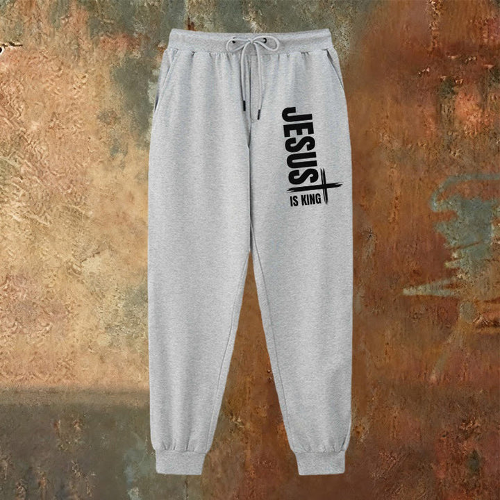 Christianartworkshop Jesus Is King Sweatpants: Daily Wear with Royal Faith - image 6
