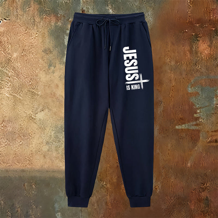 Christianartworkshop Jesus Is King Sweatpants: Daily Wear with Royal Faith - image 22