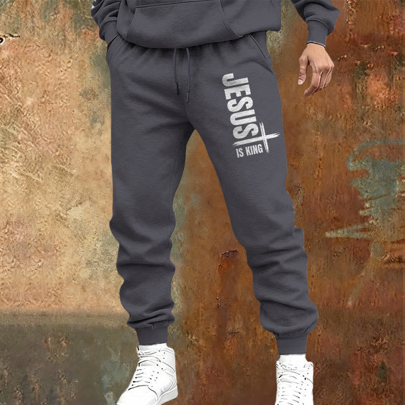 Christianartworkshop Jesus Is King Sweatpants: Daily Wear with Royal Faith - image 14