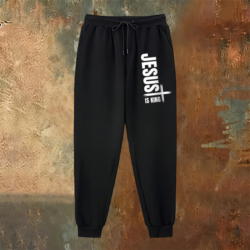 Christianartworkshop Jesus Is King Sweatpants: Daily Wear with Royal Faith - image 18