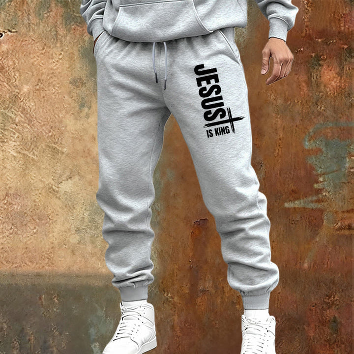 Christianartworkshop Jesus Is King Sweatpants: Daily Wear with Royal Faith - image 5