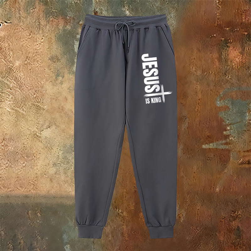 Christianartworkshop Jesus Is King Sweatpants: Daily Wear with Royal Faith - image 14