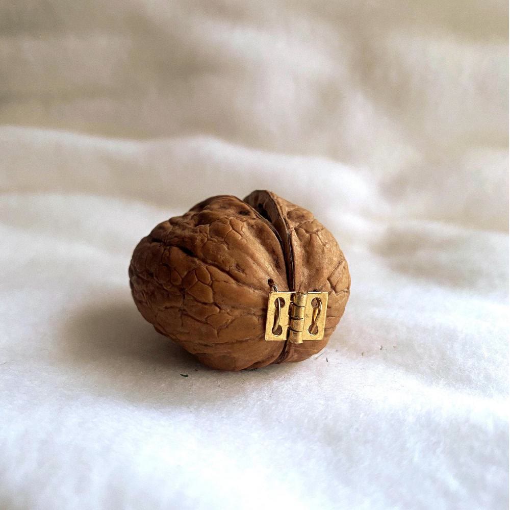 Christianartworkshop Walnut Shell Nativity Ornament: Miniature Holy Scene for Faith-Driven Decor - image 3