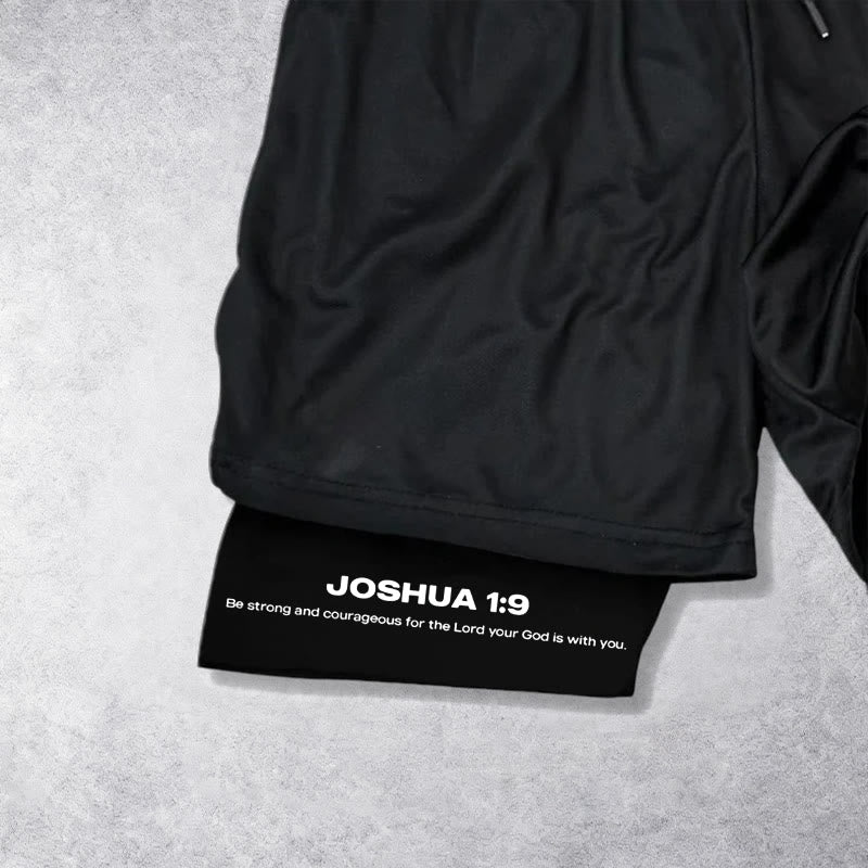 Christianartworkshop Joshua 1:9 Lion Performance Shorts - image 2