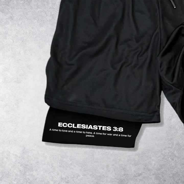 Christianartworkshop Ecclesiastes 3:8 Wings of War Performance Shorts - image 3
