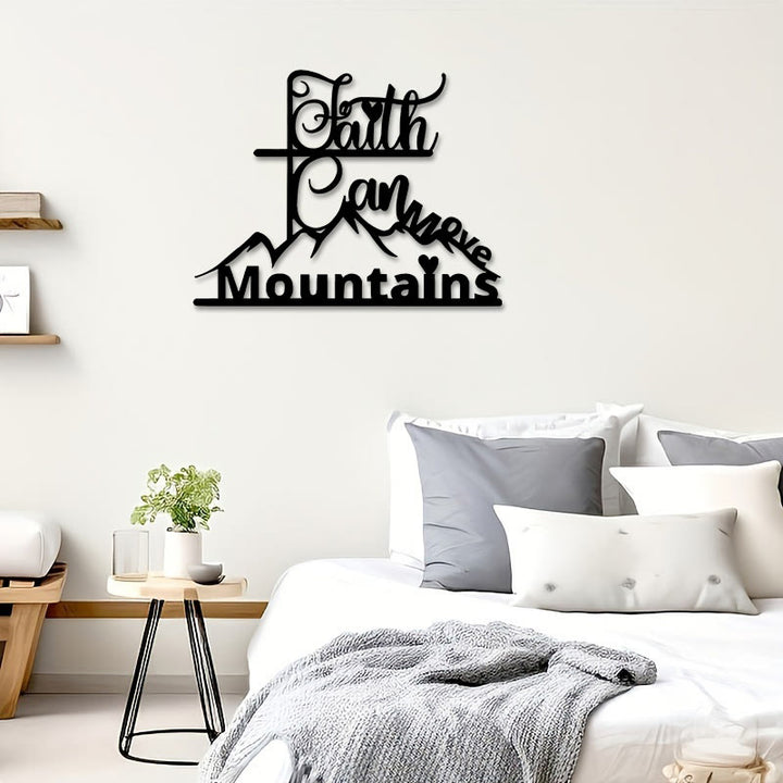 Christianartworkshop Faith & Mountains Metal Wall Decor: Timeless Belief for Devotional Spaces - image 8